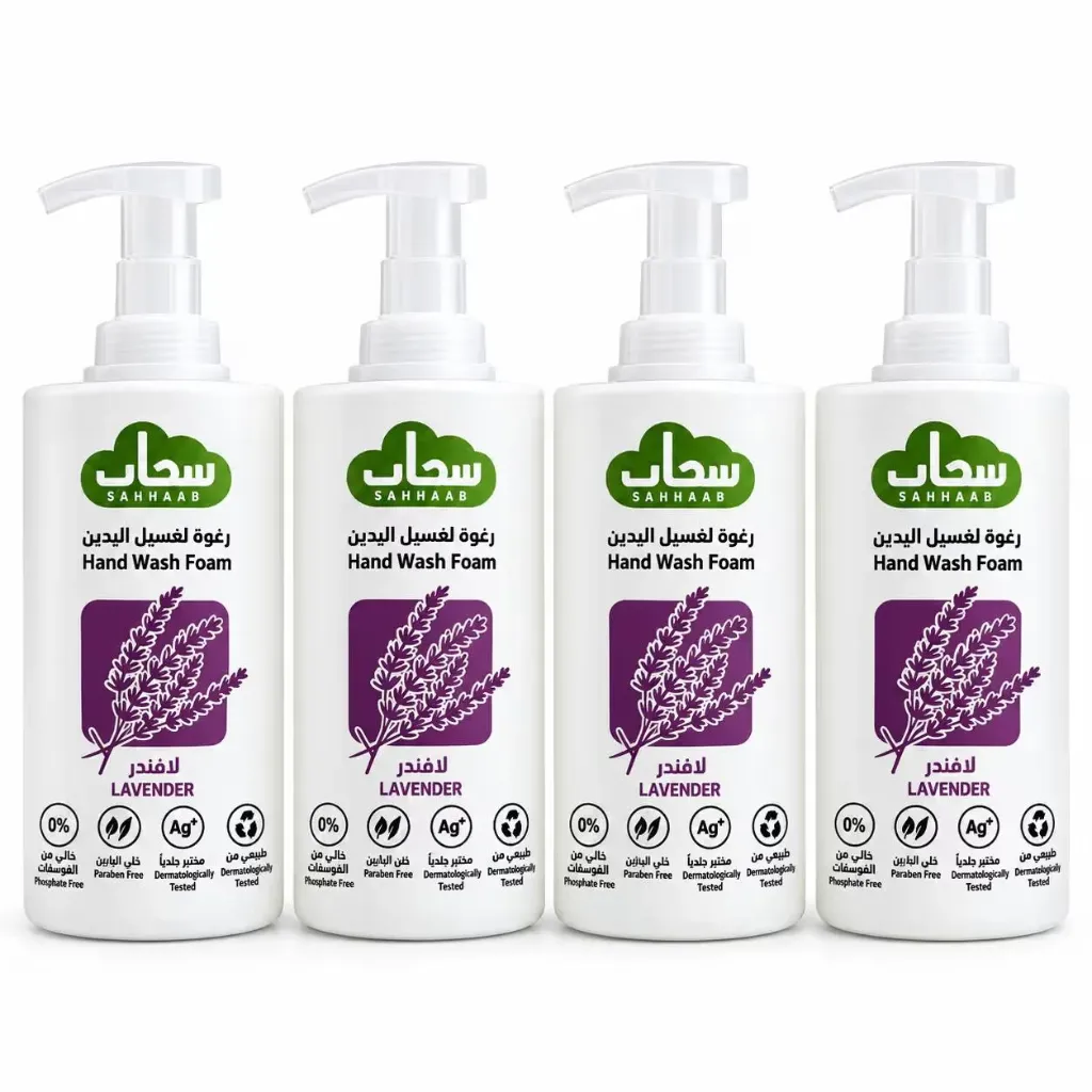 Sahaab Foam Hand Wash Lavander 1 ltr 4 Pcs